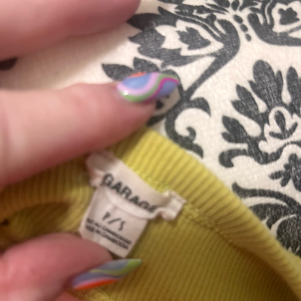💛 Garage Yellow Open-Back Ribbed Dress – Size P/S 💛 - Picture 5 of 5